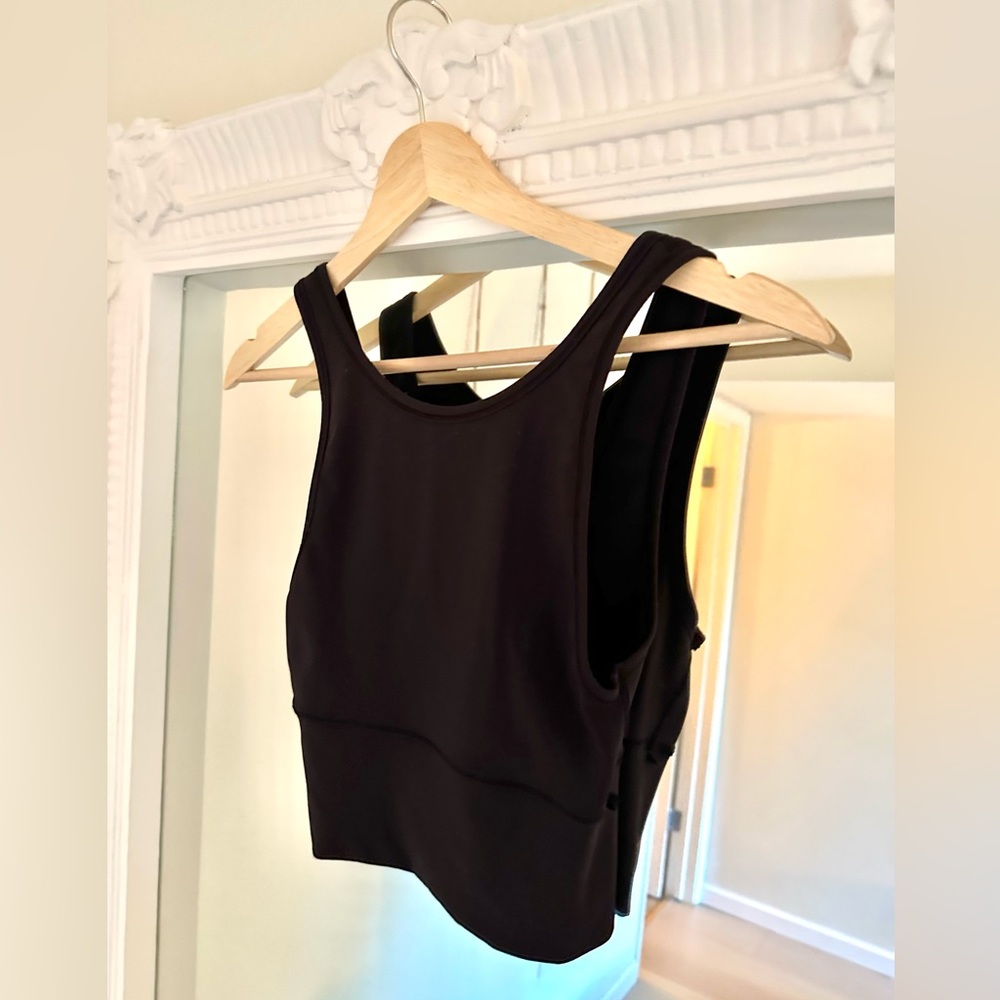 Lululemon High Neck Tank Top. Size 0. Black. Excellent condition!